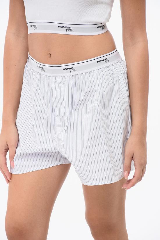  옴므 걸스 라운지 웨어 HGUN004 WHTBL White - HOMME GIRLS