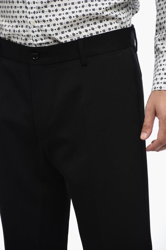  돌체앤가바나 스트레이트 팬츠 GZ25AT FU21E N0000 Black - DOLCE & GABBANA
