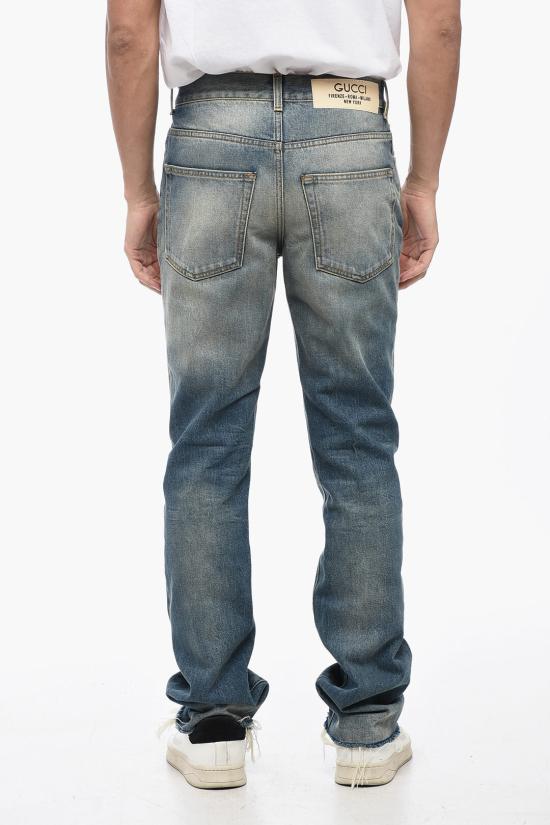  구찌 데님 팬츠 760651 XDCO1 4011 Light blue - GUCCI