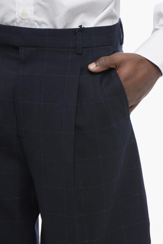  구찌 스트레이트 팬츠 756408 ZAJ6O 4556 Blue - GUCCI