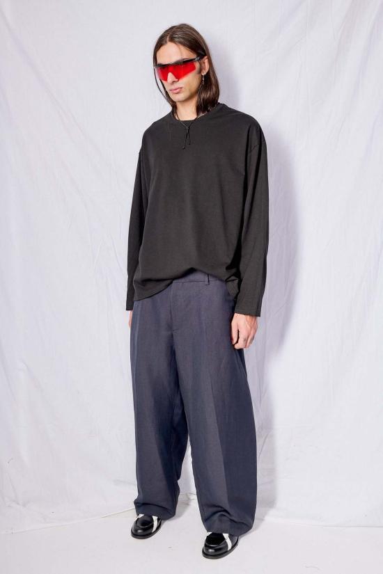  어셈블리 뉴욕 긴팔 티셔츠 어셈블리 블랙 루즈 롱슬리브 티셔츠 - ASSEMBLY NEW YORK