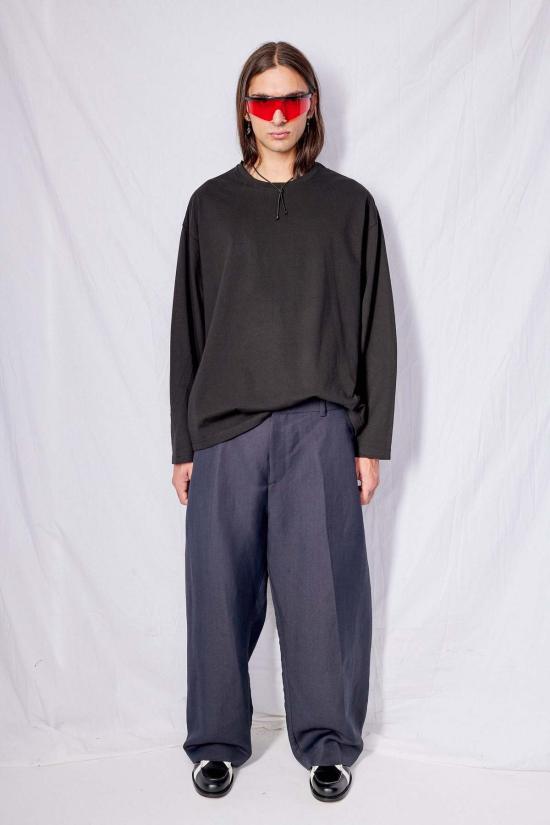  어셈블리 뉴욕 긴팔 티셔츠 어셈블리 블랙 루즈 롱슬리브 티셔츠 - ASSEMBLY NEW YORK