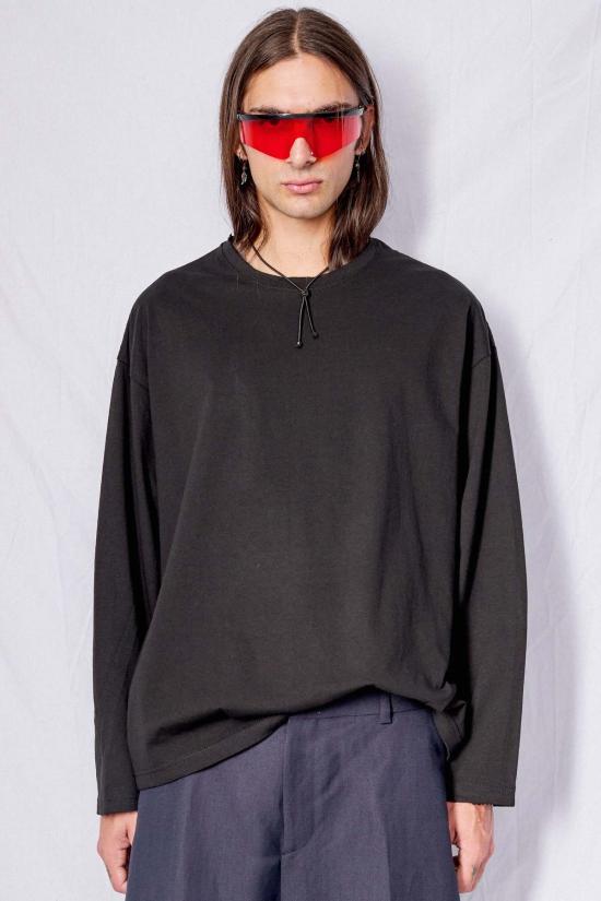  어셈블리 뉴욕 긴팔 티셔츠 어셈블리 블랙 루즈 롱슬리브 티셔츠 - ASSEMBLY NEW YORK