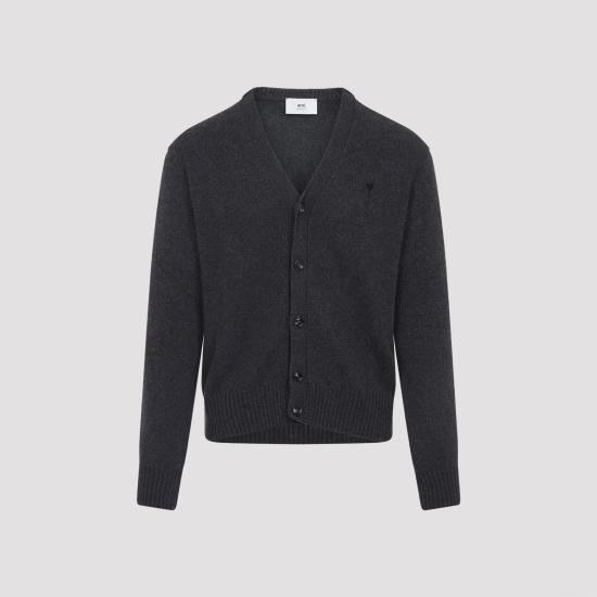 25FW 아미 가디건 HKC363 005 020 ANTHRACITE