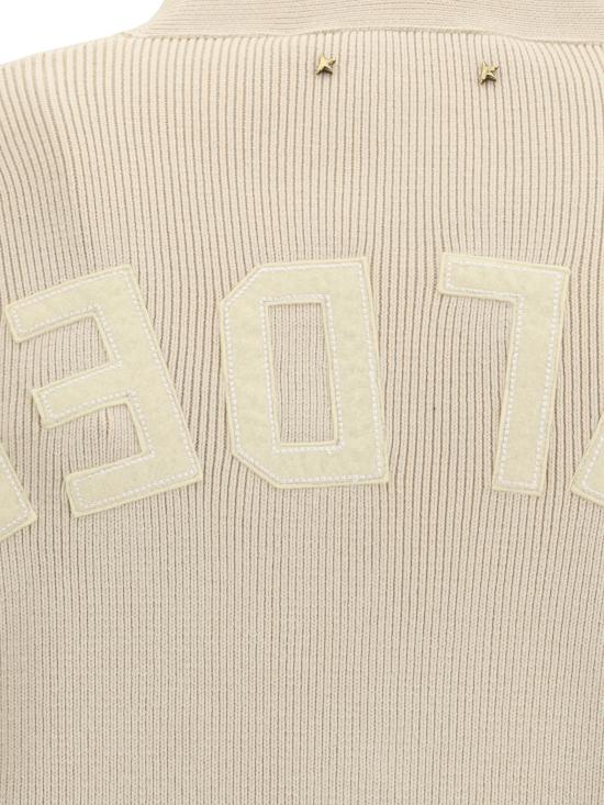 25FW 골든구스 코튼 니트 V넥 버튼 가디건  GMP00946P001972 55550 CREAM - GOLDEN GOOSE