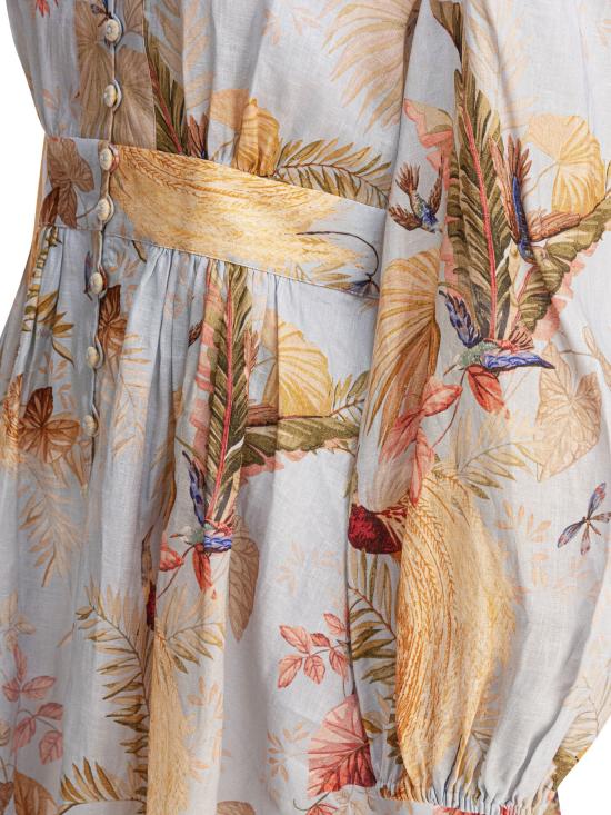 25FW 짐머만 숏 원피스 5147DSS253LBPFL - ZIMMERMANN