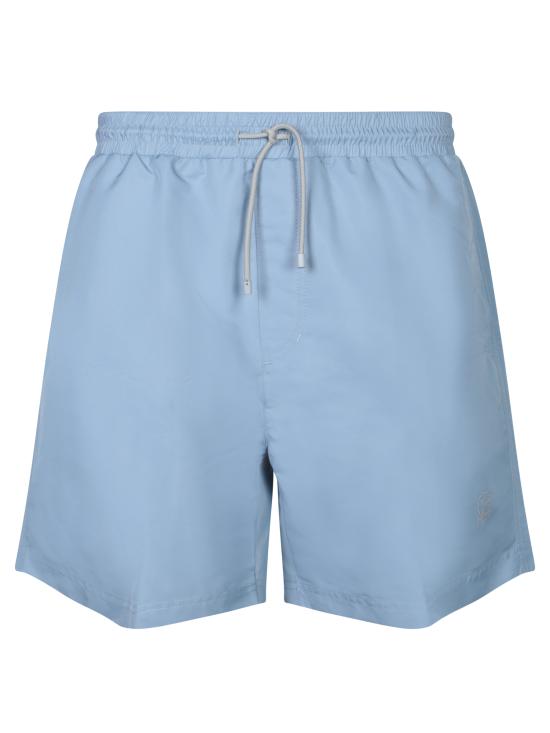 25SS 브루넬로 쿠치넬리 로고 스윔 팬츠 MW817043 C1401 Blue