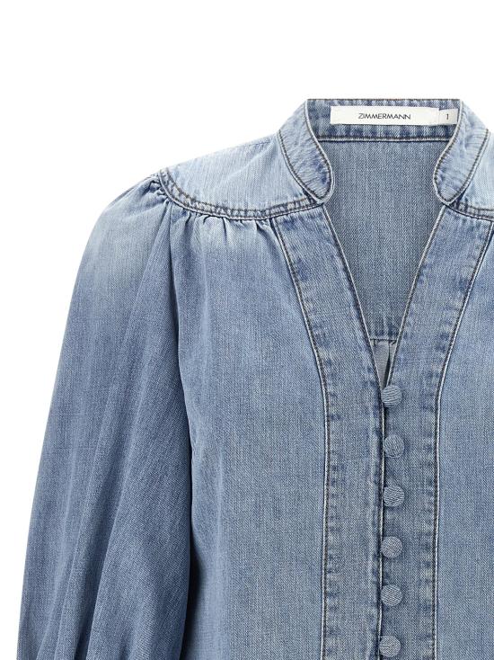25FW 짐머만 블라우스 2867TSS252SKYLK Light Blue - ZIMMERMANN