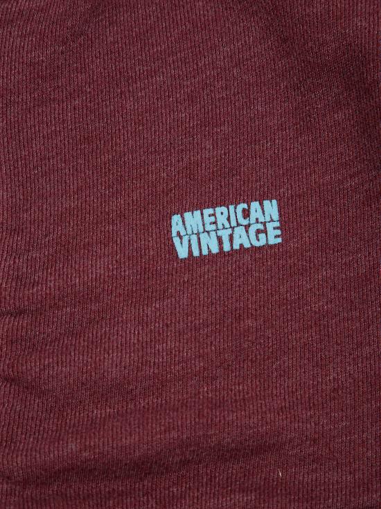 25SS [키즈] 아메리칸 빈티지 티셔츠 KDOV03BE25 BORDEAUX SURTEINT - AMERICAN VINTAGE