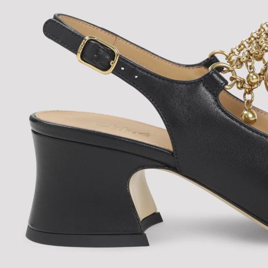 25FW 끌로에 힐/펌프스 CH25A11VRI 001 Black - CHLOE