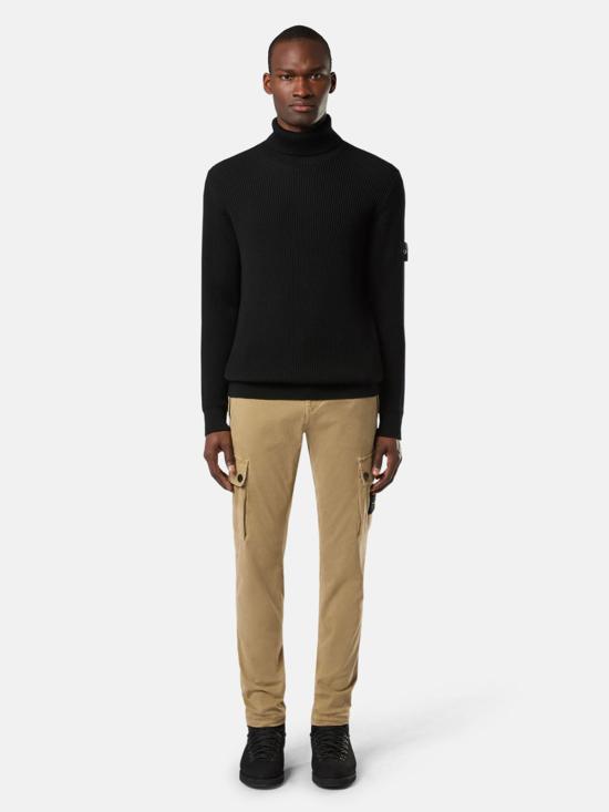 25FW 스톤 아일랜드 5100052 풀 립 RWS 울 터틀넥 스웨터 K2S155100052 S00C2 V0029 BLACK - STONE ISLAND