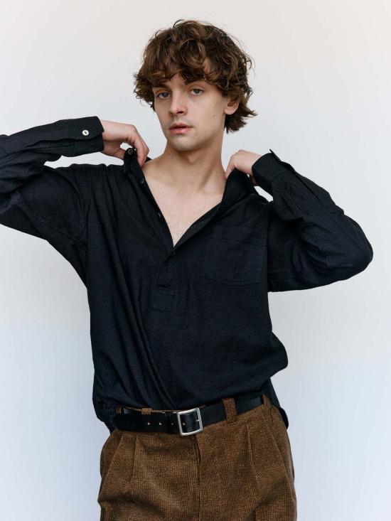  타이가 타카하시 가죽 벨트 Lot.028 수비대  블랙 - TAIGA TAKAHASHI