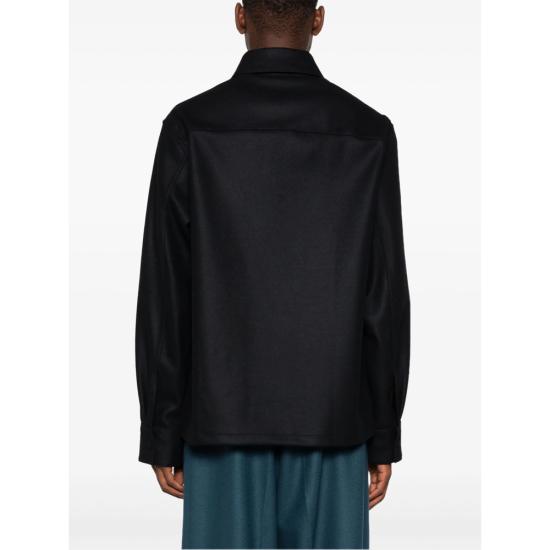 25FW 질샌더 긴팔 셔츠 J40045 J22DL0258 001 BLACK - JIL SANDER