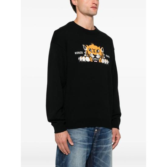 25FW 겐조 스웨터 FF65PU7503LI 99J BLACK - KENZO