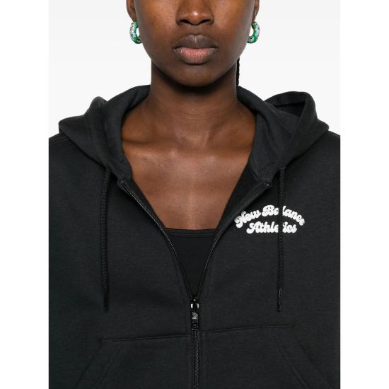 25FW 뉴발란스 후드 티셔츠 WJ53509BK BLACK - NEW BALANCE