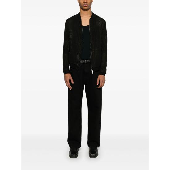 25SS 살바토레 산토로 봄버 자켓 48572 U BLACK - SALVATORE SANTORO