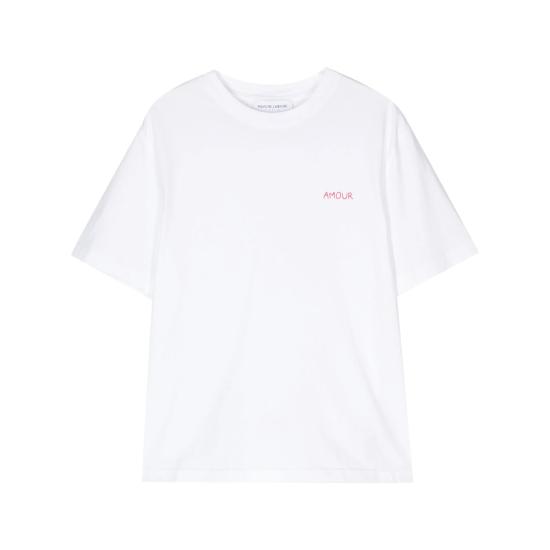 25FW 메종 라비쉬 반팔 티셔츠 QWPOPINAMOUR WHITE