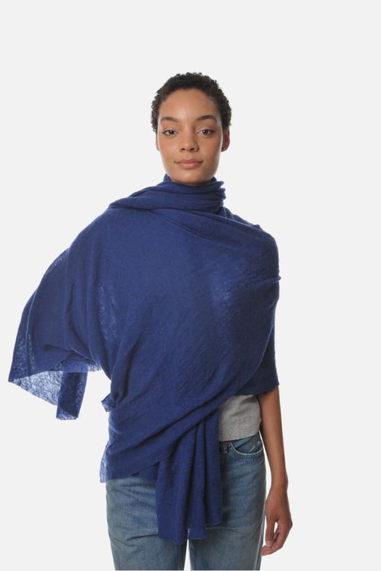  보또 쥐세페 머플러/스카프 보토 주세페 클래식 니트 캐시미어 스톨 네이비