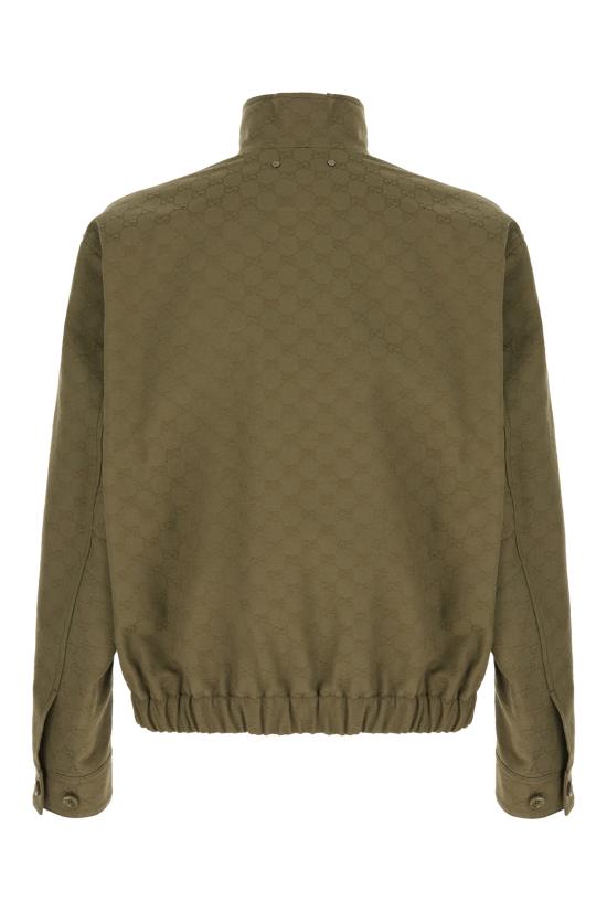 25FW 구찌 모노그램 패브릭 봄버 재킷 833484ZAF4S 3065 Verde - GUCCI