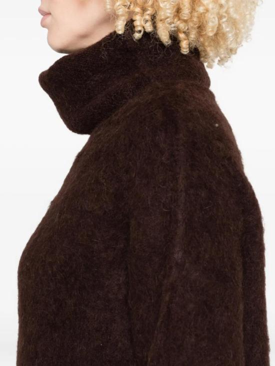 25FW 우마 왕 긴팔 티셔츠 UK7174 UW690 DARK BROWN - UMA WANG