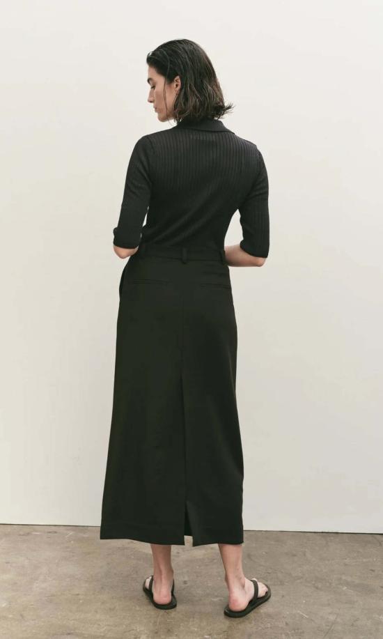  미정박 미디 스커트 미정파크 미디스커트 블랙 - MIJEONG PARK