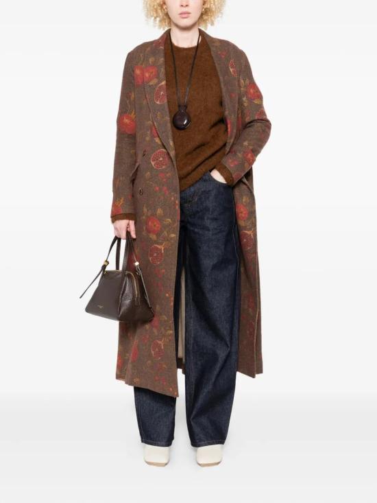 25FW 우마 왕 코트 UP8012 UW067 BROWN RED - UMA WANG