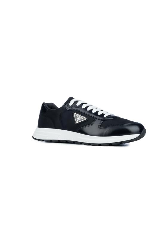 26FW 프라다 프랙스 2.0 스웨이드 시어링 로우탑 스니커즈 2EE443FG0003LF5 F0632 NERO1 - PRADA