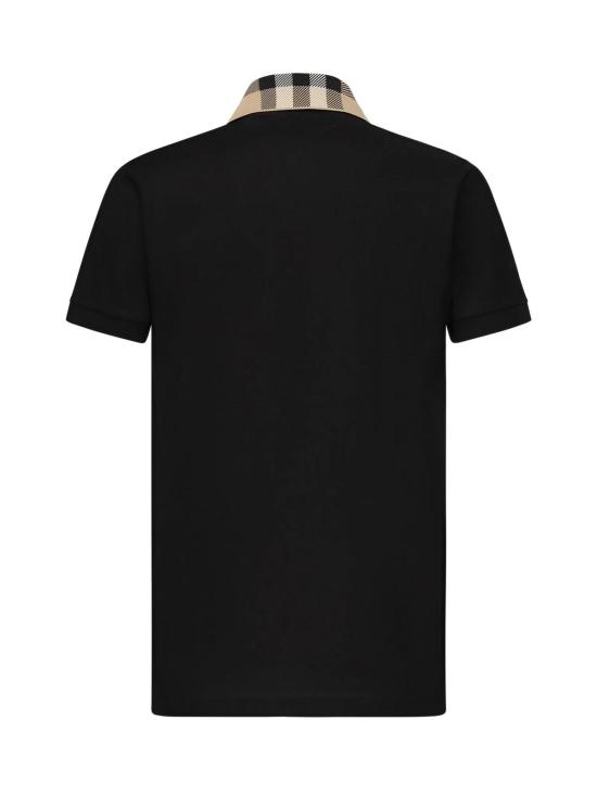 26SS 버버리 코튼 폴로 셔츠 8071620 Black - BURBERRY
