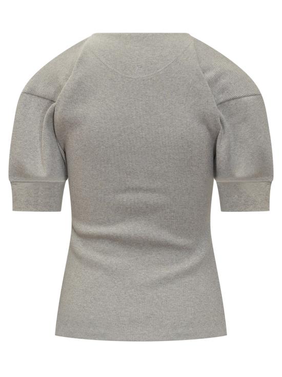 25FW 빅토리아 베컴 폴로 티셔츠 1425JTP006684A 2456 GREY MARL - VICTORIA BECKHAM