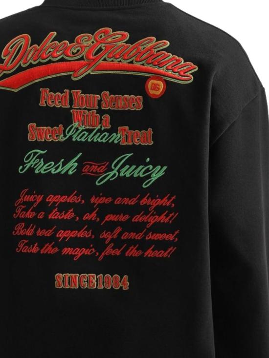 25FW 돌체앤가바나 긴팔 티셔츠 G9AHSZ G7PHGN0000 Black - DOLCE & GABBANA