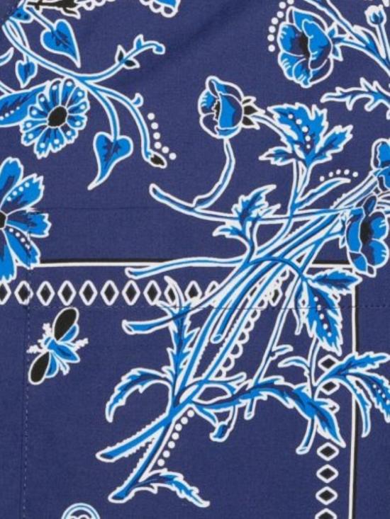 25FW 구찌 반팔 셔츠 794907 Z7ARC4023 NAVY ROYAL BLUE MC - GUCCI