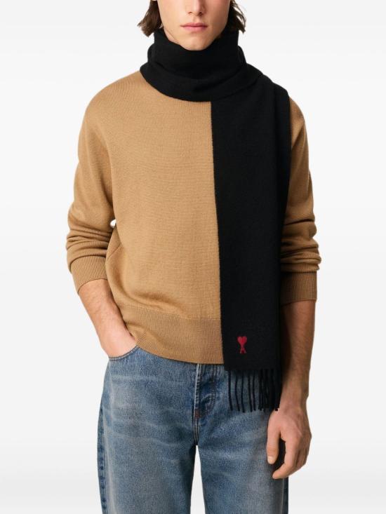 25FW 아미 머플러/스카프 BFUSF405334 001 Black - AMI