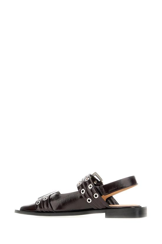 25FW 가니 플랫 슈즈 S30864926 436 BURGUNDY - GANNI