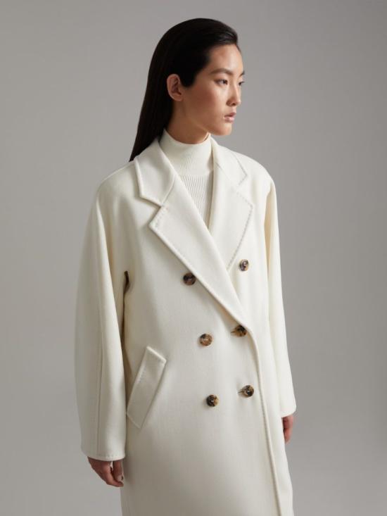25FW 막스마라 MADAME 마담 더블 브레스티드 코트  2521018011600021 WHITE - MAX MARA