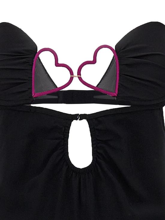  넨시 도자카 롱 원피스 NDSS23DR132BLACK Black - NENSI DOJAKA