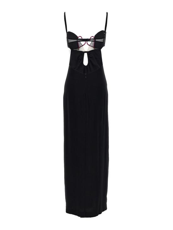  넨시 도자카 롱 원피스 NDSS23DR132BLACK Black - NENSI DOJAKA