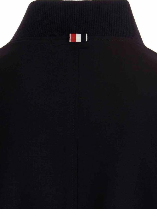 26SS 톰브라운 플레인 위브 4바 니트 립 블루종 MJO030A06146415 Blue - THOM BROWNE