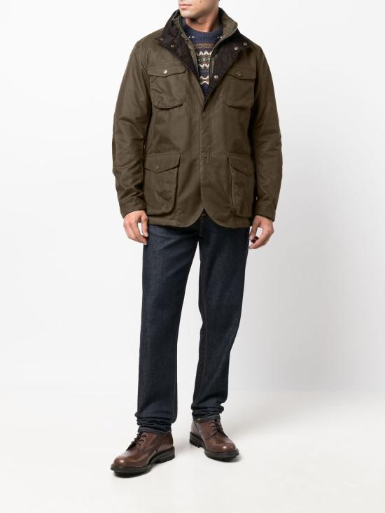 25FW 바버 오그스톤 왁스 자켓 MWX0700 MWX0L51 Green - BARBOUR