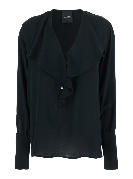 25FW 플레인 블라우스 41974057712 Black