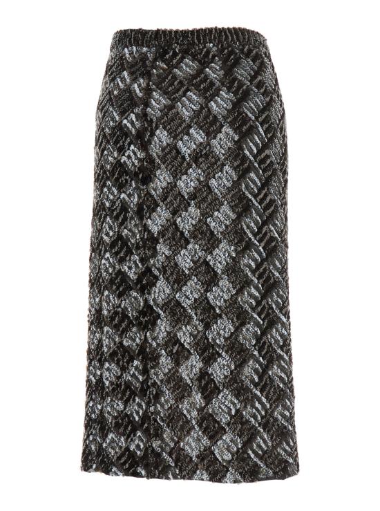 25FW 파로쉬 스커트 D621542GEOMETRIC808 Brown - PAROSH