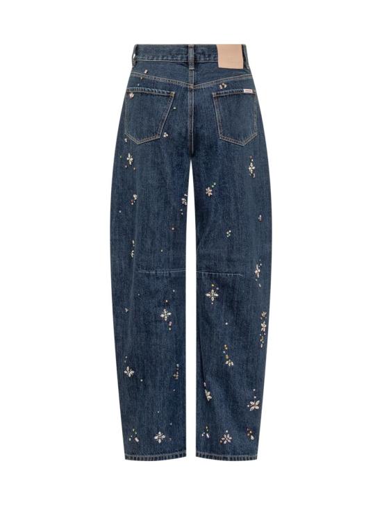 25FW 셀프 포트레이트 데님 팬츠 AW25827PBL BLUE - SELF PORTRAIT