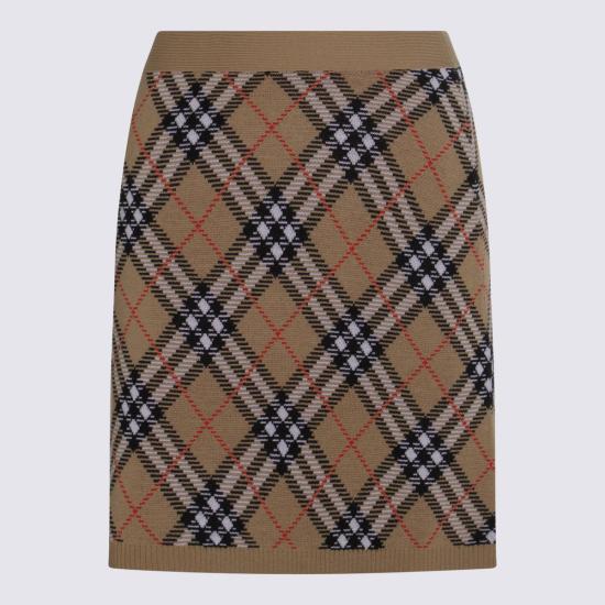 25FW 버버리 체크 울 스커트 8110604C1309 SAND IP CHECK