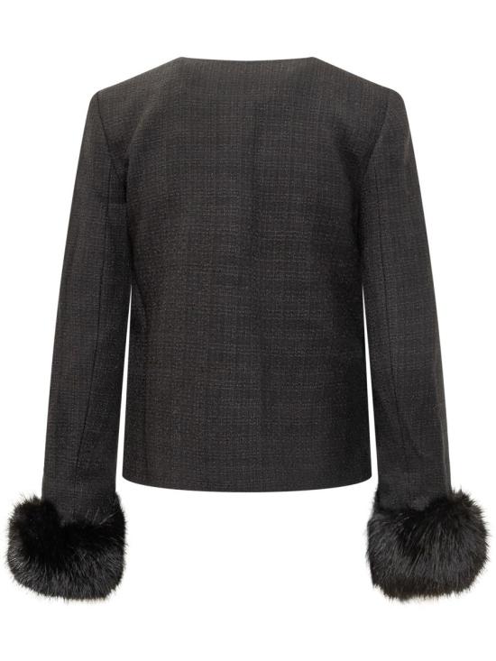 25FW 셀프 포트레이트 자켓 AW25088JB BLACK Black - SELF PORTRAIT