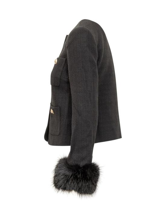 25FW 셀프 포트레이트 자켓 AW25088JB BLACK Black - SELF PORTRAIT