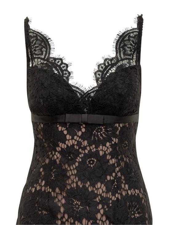 25FW 셀프 포트레이트 롱 원피스 AW25096XB BLACK Black - SELF PORTRAIT