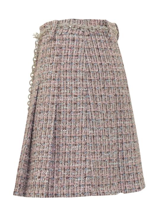 25FW 셀프 포트레이트 미디 스커트 AW25048SKAP PINK - SELF PORTRAIT