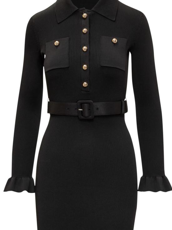 25FW 셀프 포트레이트 롱 원피스 AW25007XB BLACK Black - SELF PORTRAIT