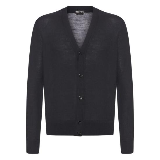 25FW 톰포드 가디건 YMW103 KNL004 LB999 Black