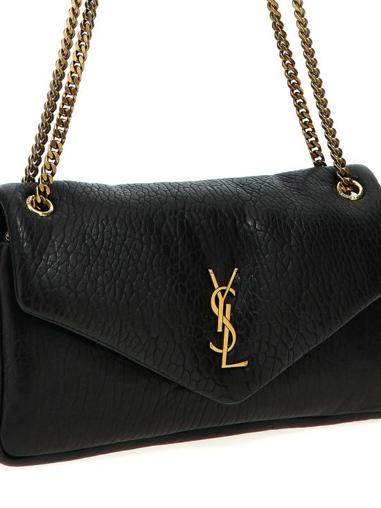 26FW 생로랑 칼립소 미디움 그레인 램스킨 숄더백 800916AACYT1000 Black - SAINT LAURENT