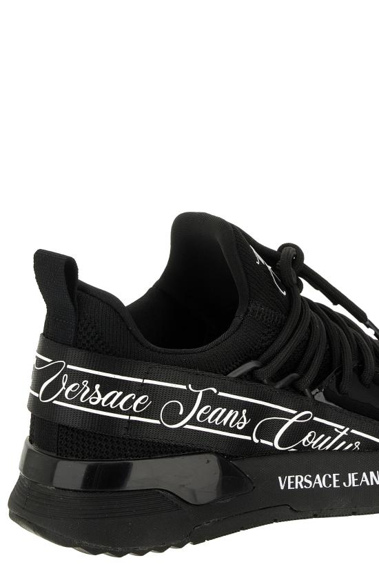 25FW 베르사체 Dynamic 다이나믹 로고 스니커즈 79VA3SA8 ZSC96899 Black - VERSACE